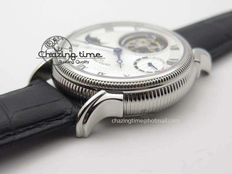 Grand Complications AXF Best Edition SS White Dial On Black Leather Strap