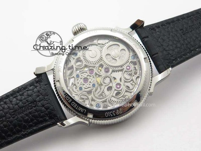Grand Complications AXF Best Edition SS White Dial On Black Leather Strap