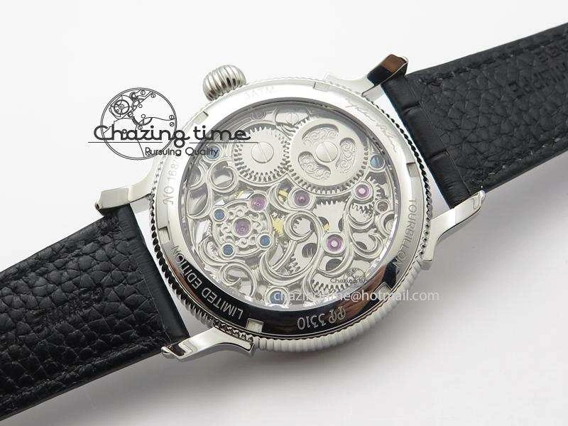 Grand Complications AXF Best Edition SS White Dial On Black Leather Strap