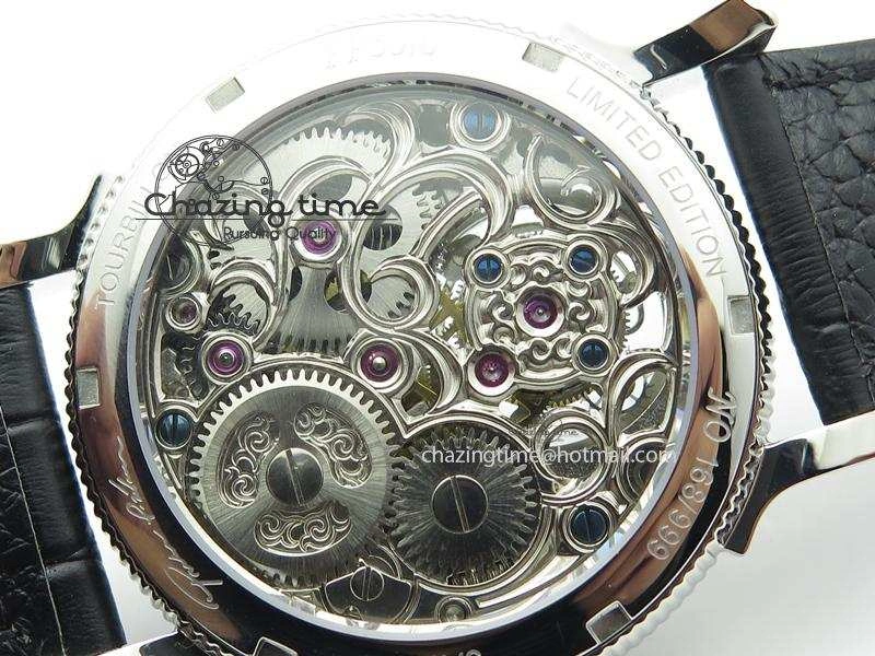 Grand Complications AXF Best Edition SS White Dial On Black Leather Strap