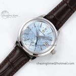Grand Seiko Elegance Automatic SS GSF 1:1 Best Edition Cream Dial on Brown Leather Strap NH34