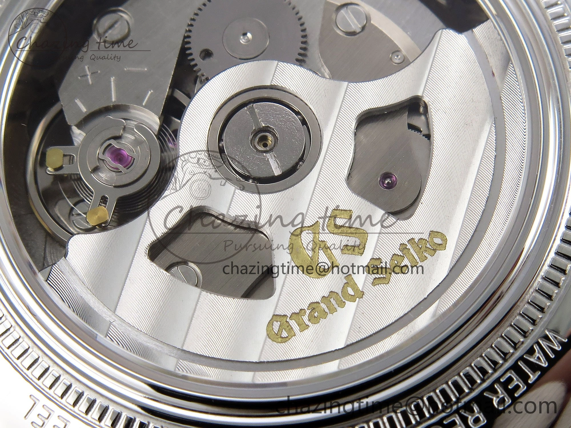 Grand Seiko Elegance Automatic SS GSF 1:1 Best Edition Cream Dial on Brown Leather Strap NH34