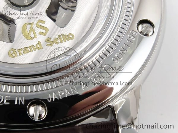 Grand Seiko Elegance Automatic SS GSF 1:1 Best Edition Cream Dial on Brown Leather Strap NH34