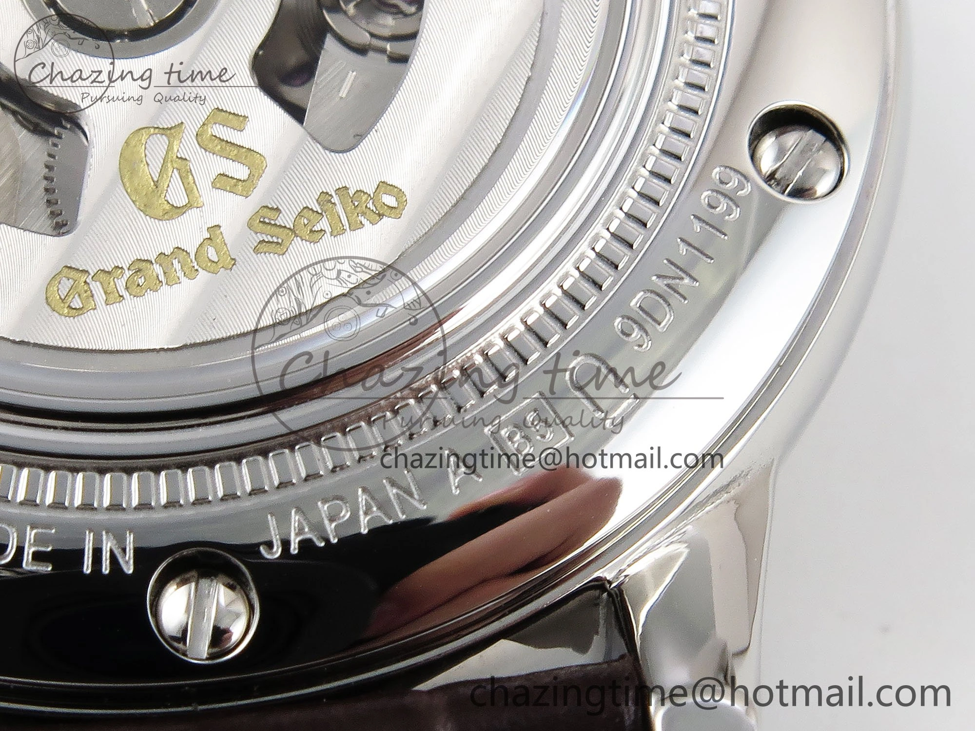 Grand Seiko Elegance Automatic SS GSF 1:1 Best Edition Cream Dial on Brown Leather Strap NH34