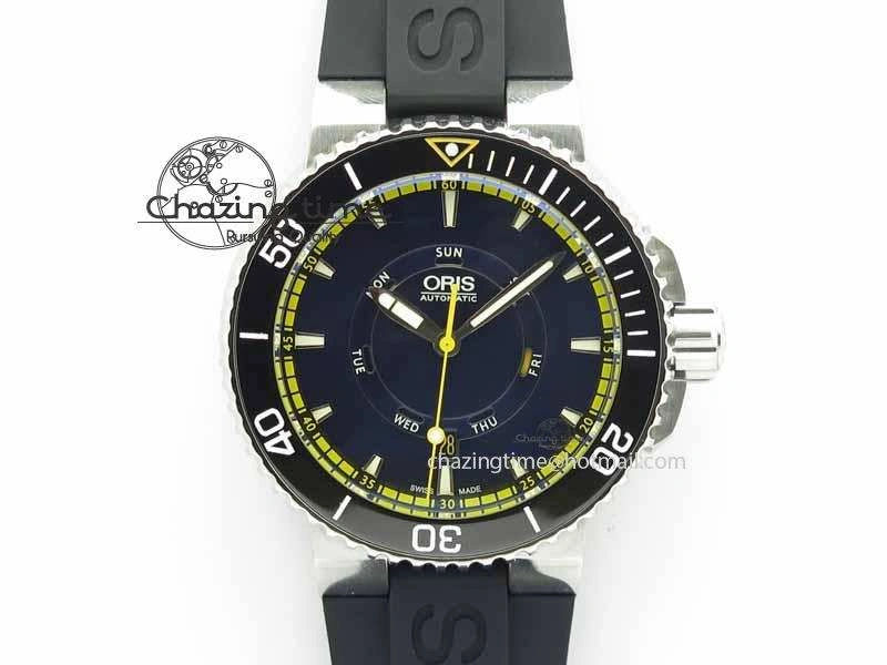 Great Barrier Reef Limited Edition II SS Black Dial On Black Rubber Strap A2836