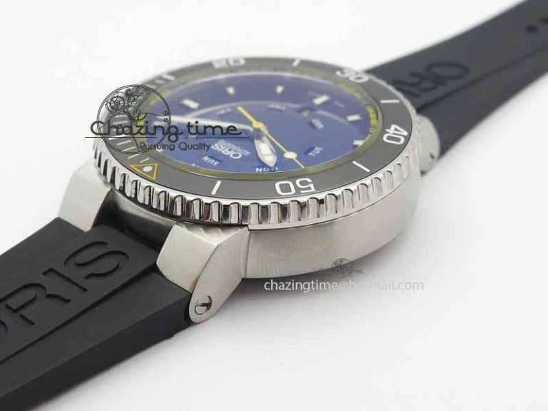 Great Barrier Reef Limited Edition II SS Black Dial On Black Rubber Strap A2836