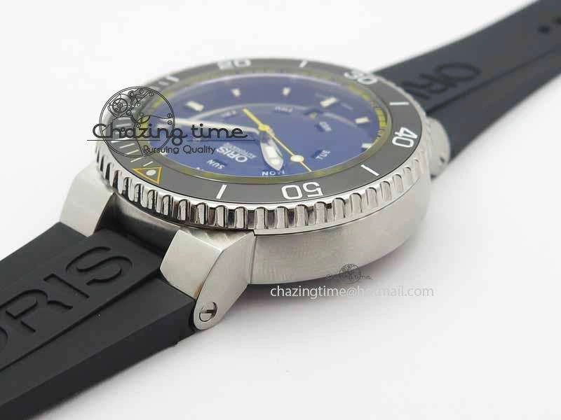 Great Barrier Reef Limited Edition II SS Black Dial On Black Rubber Strap A2836