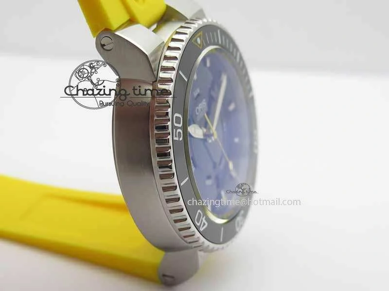 Great Barrier Reef Limited Edition II SS Blue Dial On Yellow Rubber Strap A2836