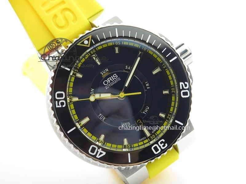 Great Barrier Reef Limited Edition II SS Blue Dial On Yellow Rubber Strap A2836