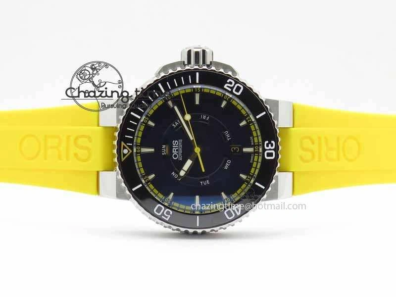 Great Barrier Reef Limited Edition II SS Blue Dial On Yellow Rubber Strap A2836
