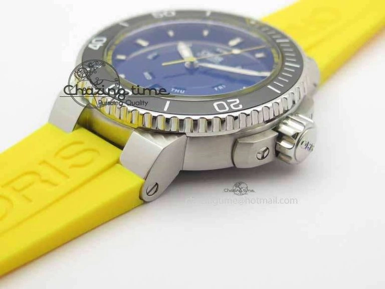 Great Barrier Reef Limited Edition II SS Blue Dial On Yellow Rubber Strap A2836
