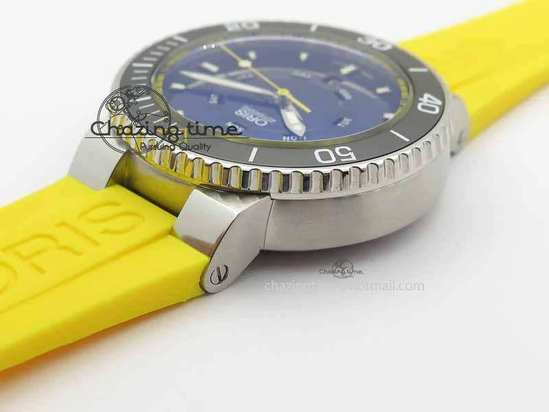 Great Barrier Reef Limited Edition II SS Blue Dial On Yellow Rubber Strap A2836
