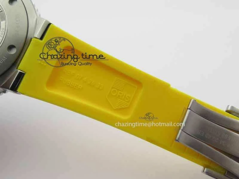 Great Barrier Reef Limited Edition II SS Blue Dial On Yellow Rubber Strap A2836