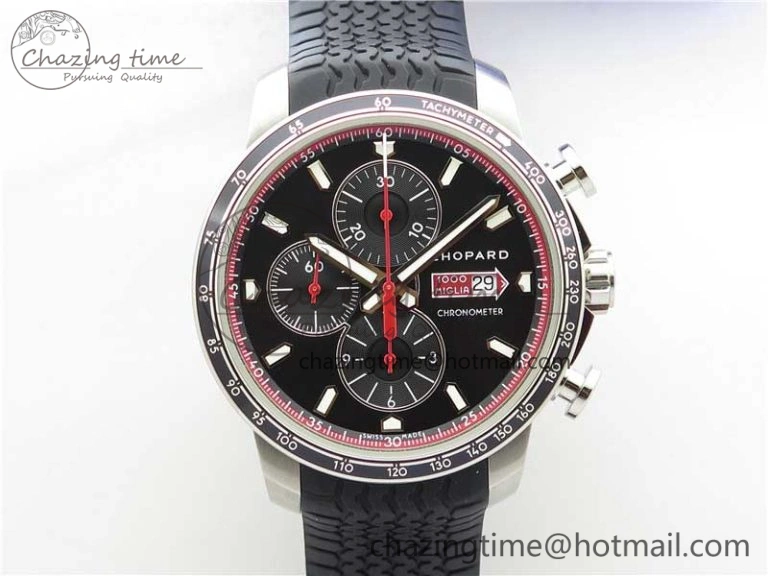 HAPPY SPORT AUTOMATIC RG 36MM CRYSTAL YYF 1:1 BEST EDITION WHITE DIAL ON BLACK LEATHER STRAP A2892