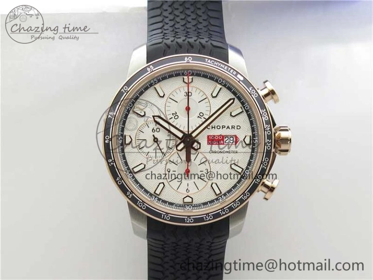 HAPPY SPORT AUTOMATIC RG 36MM YYF 1:1 BEST EDITION WHITE DIAL ON RED LEATHER STRAP A2892