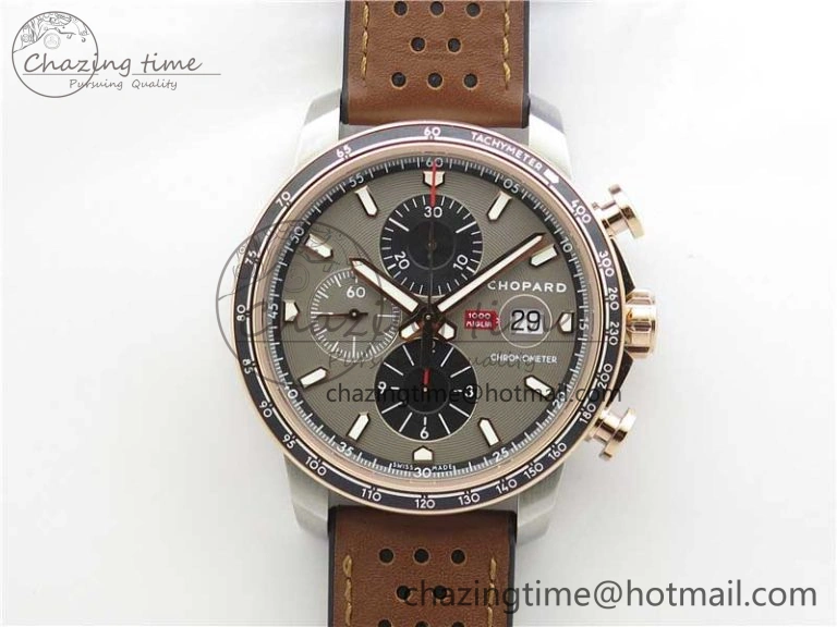 HAPPY SPORT AUTOMATIC RG 36MM YYF 1:1 BEST EDITION WHITE DIAL ON RED LEATHER STRAP A2892