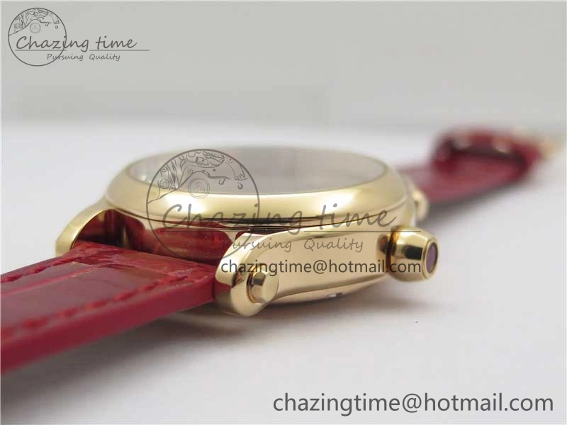 HAPPY SPORT AUTOMATIC RG 36MM ZF 1:1 BEST EDITION RED MOP DIAL ON RED LEATHER STRAP MIYOTA 9015