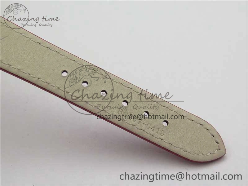 HAPPY SPORT AUTOMATIC RG 36MM ZF 1:1 BEST EDITION RED MOP DIAL ON RED LEATHER STRAP MIYOTA 9015