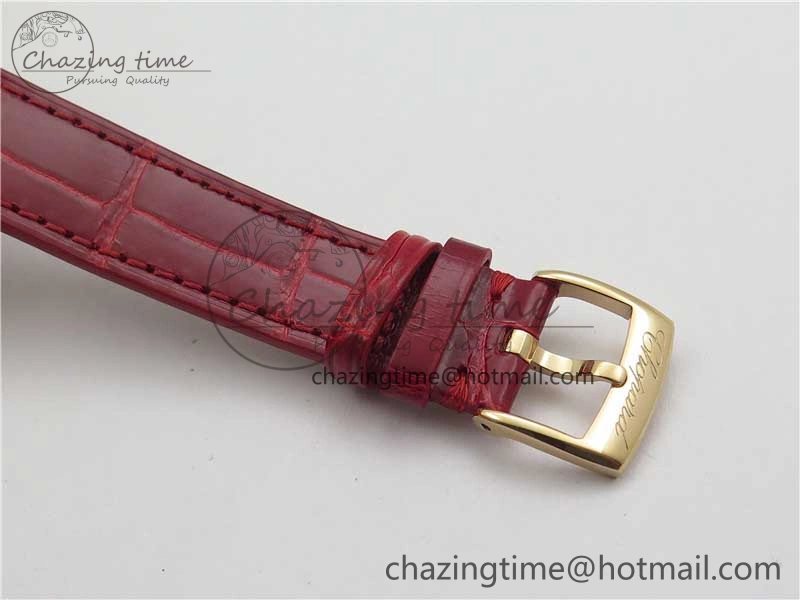 HAPPY SPORT AUTOMATIC RG 36MM ZF 1:1 BEST EDITION RED MOP DIAL ON RED LEATHER STRAP MIYOTA 9015
