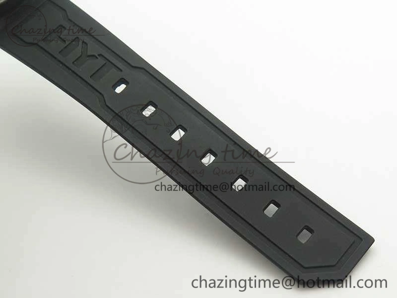 HTY DLC CYF White Dial Black Crown On Black Rubber Strap Asian Movement HTY Cal.101