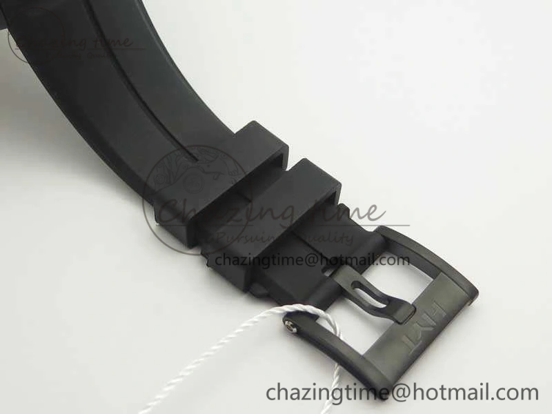 HTY DLC CYF White Dial Black Crown On Black Rubber Strap Asian Movement HTY Cal.101