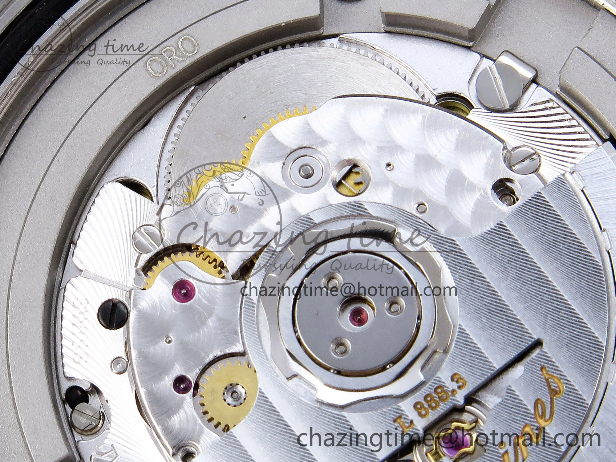 HYDROCONQUEST 43MM SS BLACK CERAMIC BEZEL XF 1:1 BEST EDITION BLACK DIAL ON SS BRACELET L888