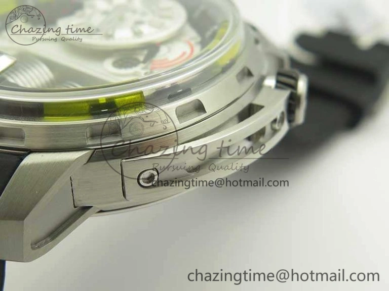 HYT SS CYF White Dial Black Crown On Black Rubber Strap Asian Movement HTY Cal.101