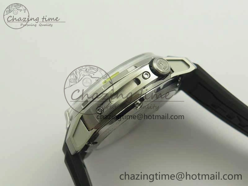 HYT SS CYF White Dial Black Crown On Black Rubber Strap Asian Movement HTY Cal.101