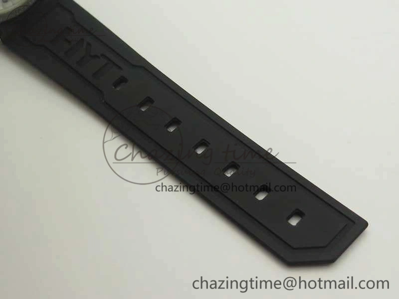 HYT SS CYF White Dial Black Crown On Black Rubber Strap Asian Movement HTY Cal.101