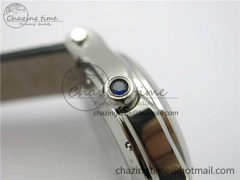 Happy Sport Automatic SS 36mm ZF 1:1 Best Edition White Dial on Black Leather Strap A2892