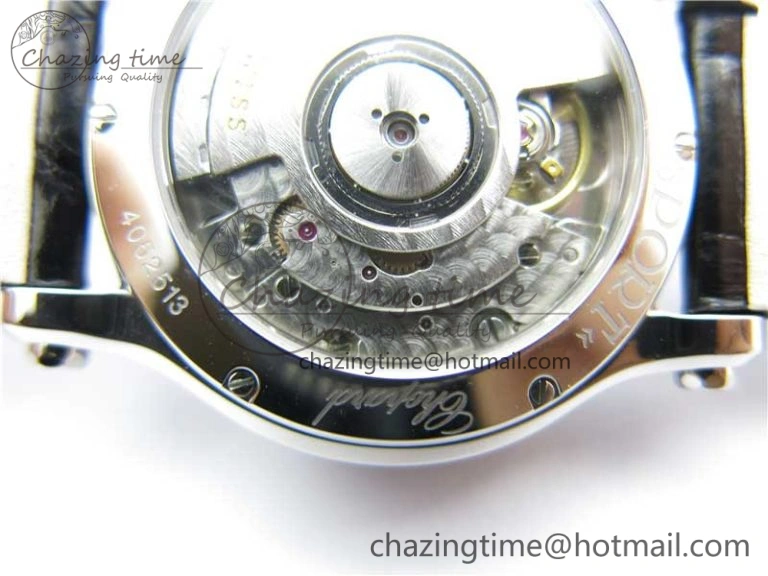 Happy Sport Automatic SS 36mm ZF 1:1 Best Edition White Dial on Black Leather Strap A2892