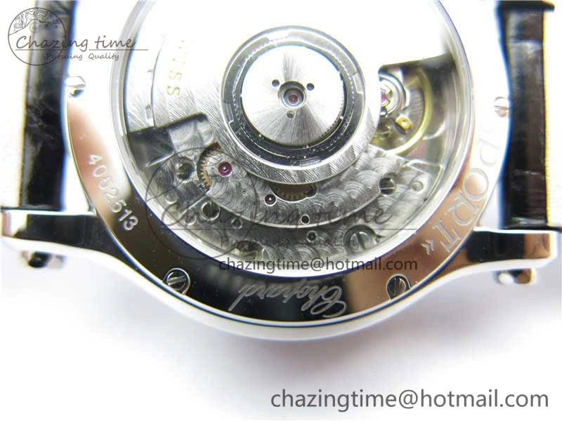Happy Sport Automatic SS 36mm ZF 1:1 Best Edition White Dial on Black Leather Strap A2892