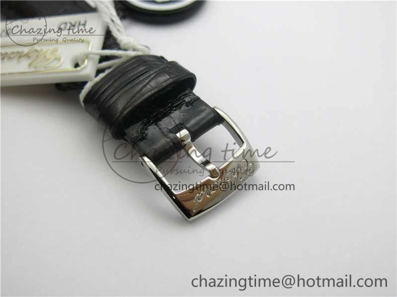 Happy Sport Automatic SS 36mm ZF 1:1 Best Edition White Dial on Black Leather Strap A2892