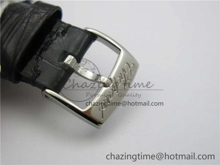 Happy Sport Automatic SS 36mm ZF 1:1 Best Edition White Dial on Black Leather Strap A2892