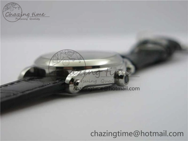 Happy Sport Automatic SS 36mm ZF 1:1 Best Edition White Dial on Black Leather Strap A2892
