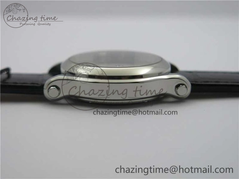 Happy Sport Automatic SS 36mm ZF 1:1 Best Edition White Dial on Black Leather Strap A2892