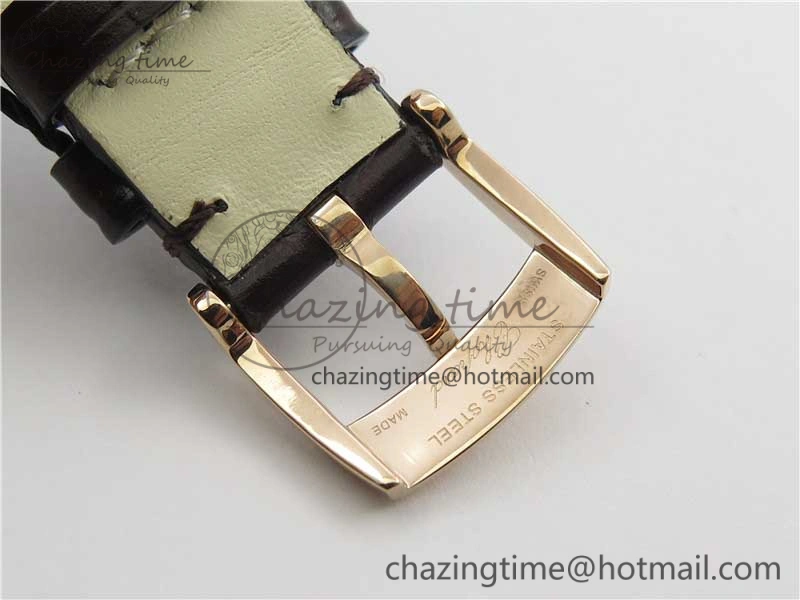 Happy Sport Mini RG ZF MOP Dial on Black Leather Strap Swiss ETA 955.112