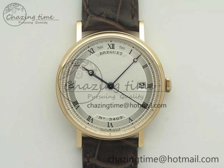 Heritage @12 Date RG SWF Best Edition Gold Dial On Leather Strap A2824