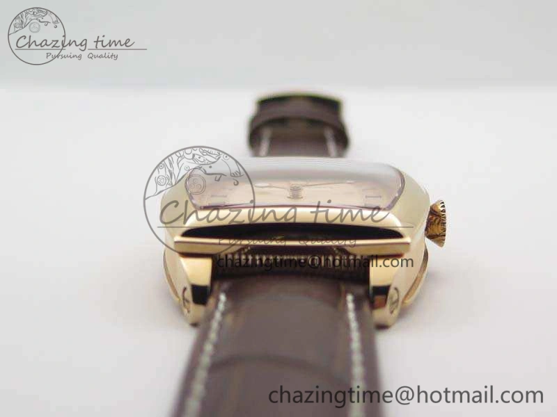 Heritage @12 Date RG SWF Best Edition Gold Dial On Leather Strap A2824