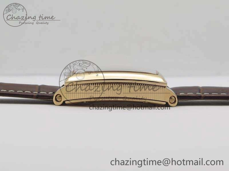 Heritage @12 Date RG SWF Best Edition Gold Dial On Leather Strap A2824