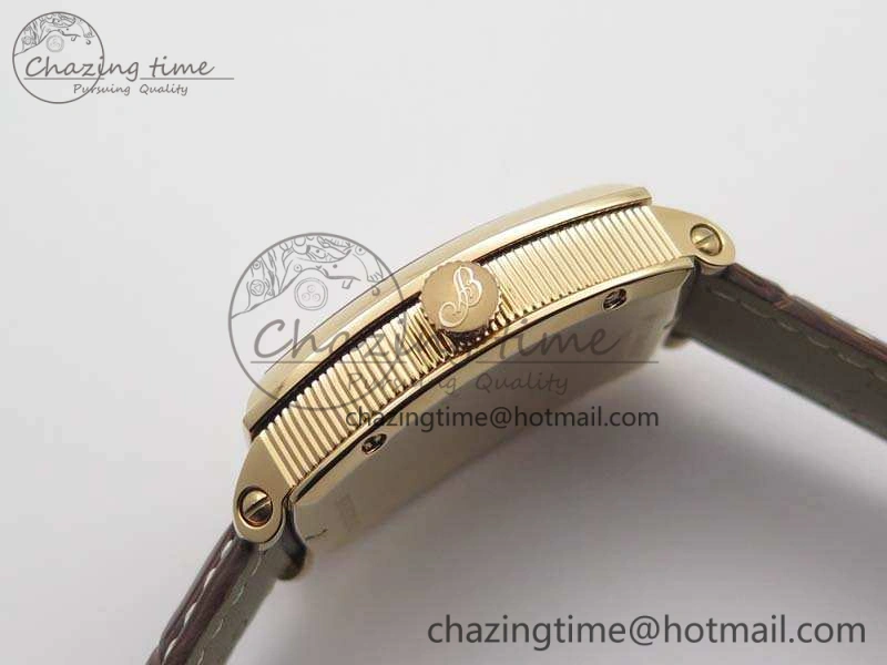 Heritage @12 Date RG SWF Best Edition Gold Dial On Leather Strap A2824