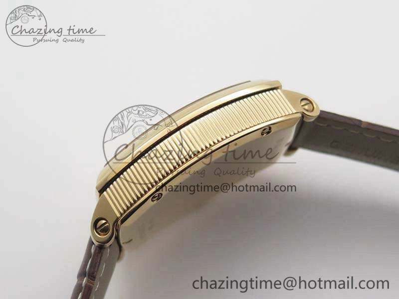 Heritage @12 Date RG SWF Best Edition Gold Dial On Leather Strap A2824