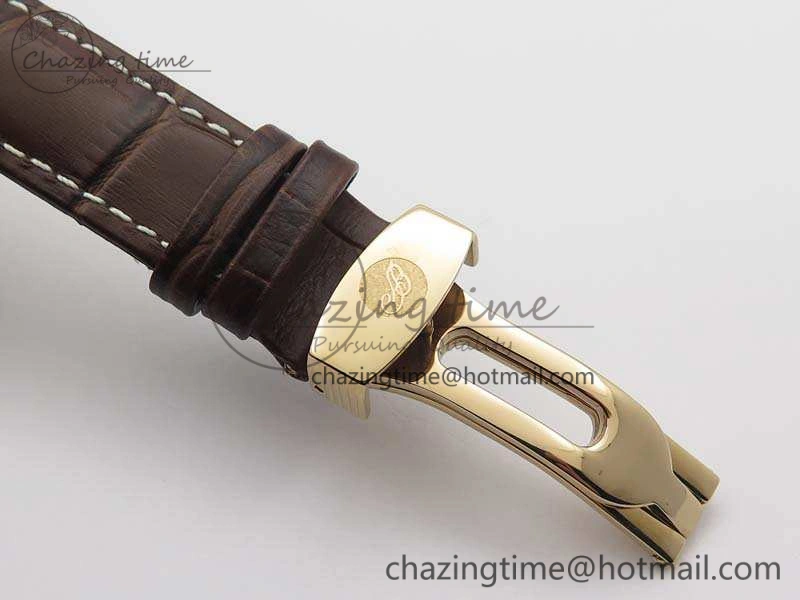 Heritage @12 Date RG SWF Best Edition Gold Dial On Leather Strap A2824