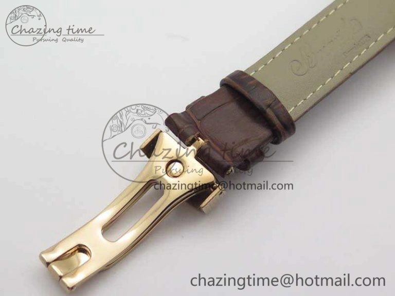 Heritage @12 Date RG SWF Best Edition Gold Dial On Leather Strap A2824