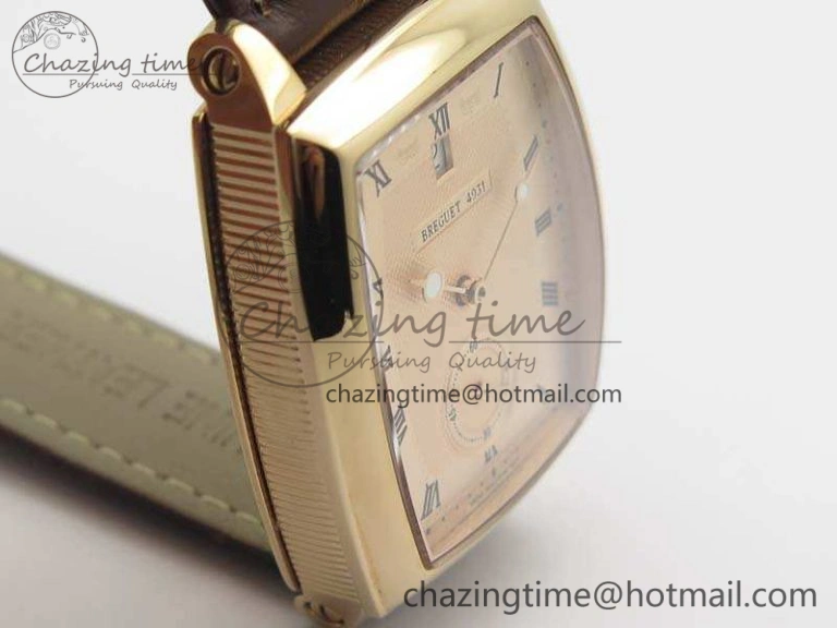 Heritage @12 Date RG SWF Best Edition Gold Dial On Leather Strap A2824