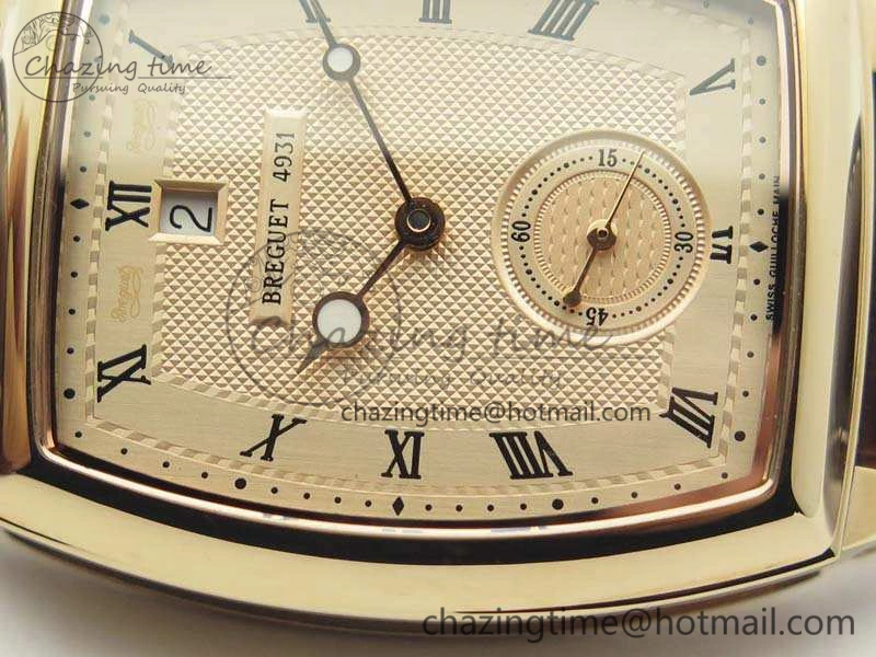 Heritage @12 Date RG SWF Best Edition Gold Dial On Leather Strap A2824