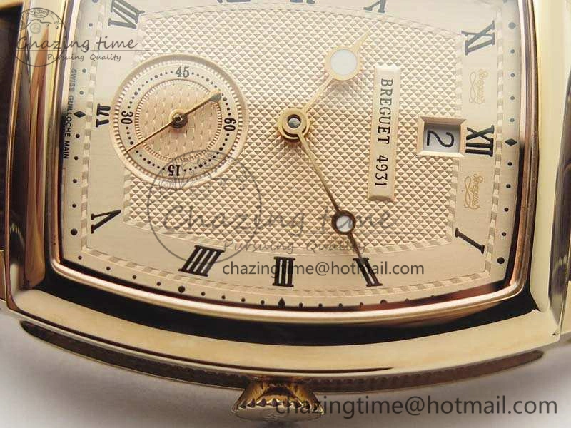 Heritage @12 Date RG SWF Best Edition Gold Dial On Leather Strap A2824
