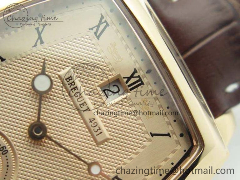 Heritage @12 Date RG SWF Best Edition Gold Dial On Leather Strap A2824