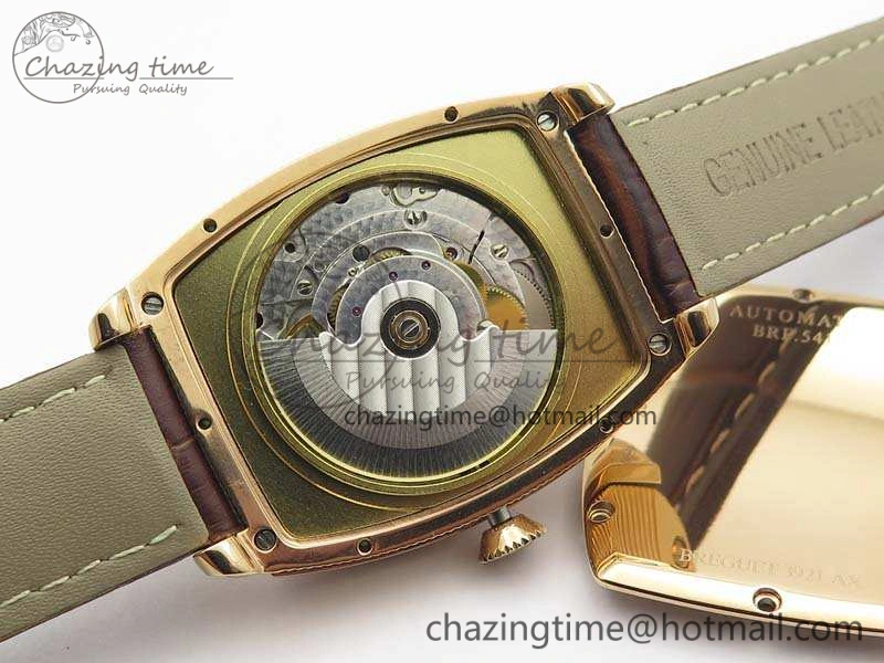 Heritage @12 Date RG SWF Best Edition Gold Dial On Leather Strap A2824