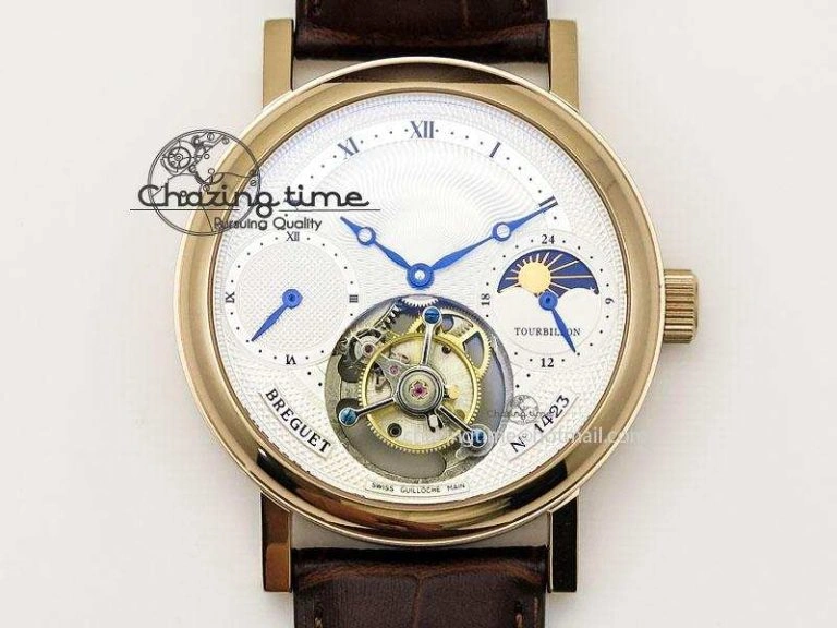 Heritage @12 Date RG SWF Best Edition Gold Dial On Leather Strap A2824